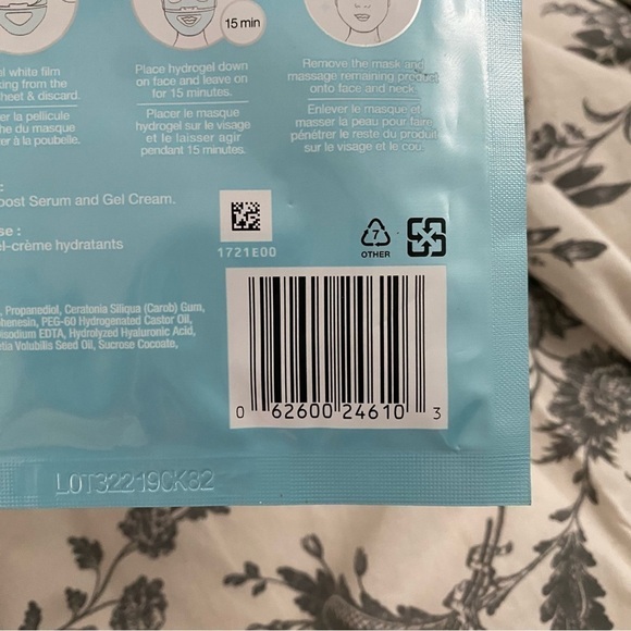 5$ ADD-ON 💦 Lot of 2 NEUTROGENA® HYDRO BOOST Hydrating Hydrogel Sheet Face Mask - Picture 6 of 7